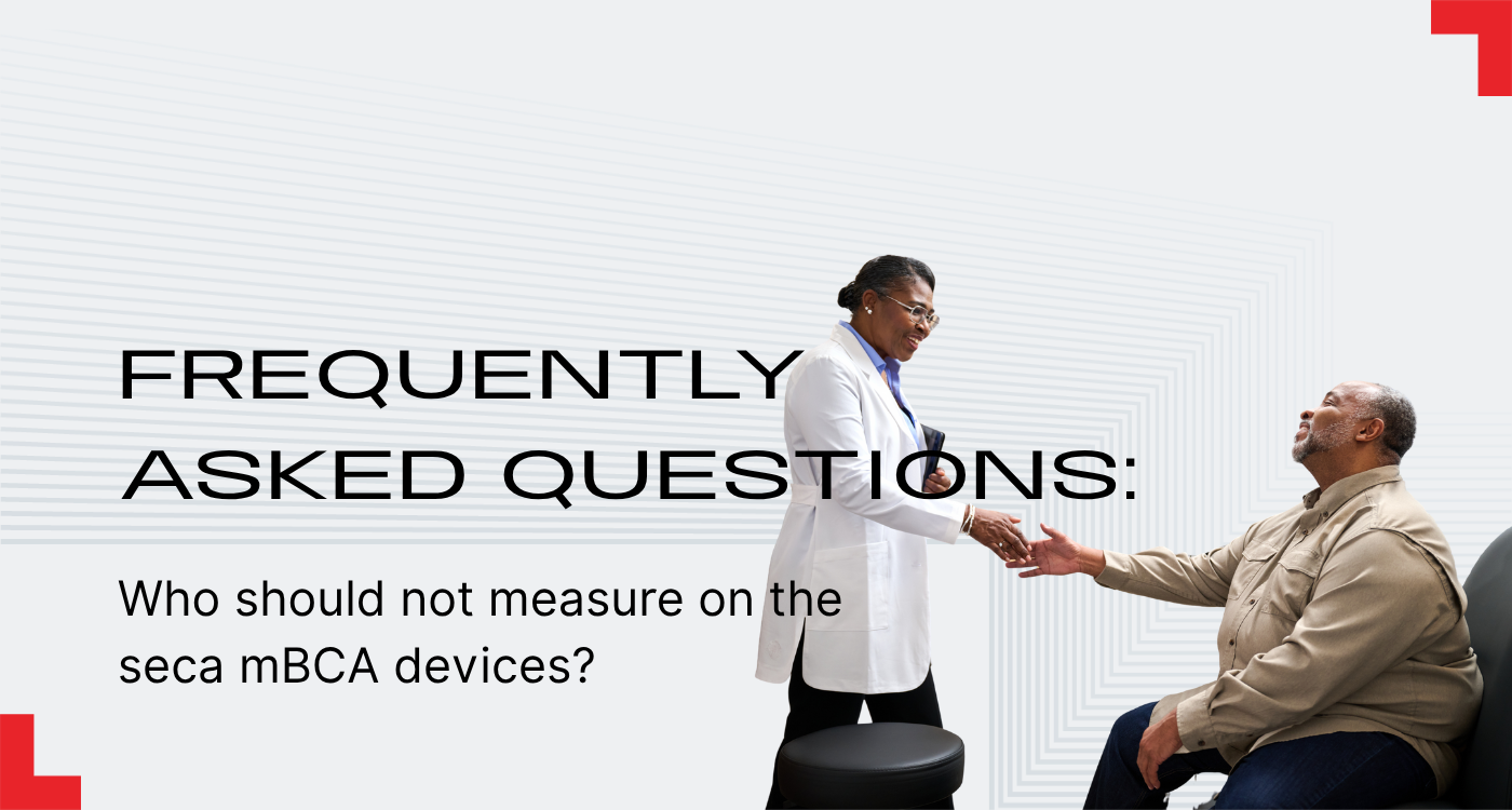 Who should not measure on seca Body Composition Analysis devices?