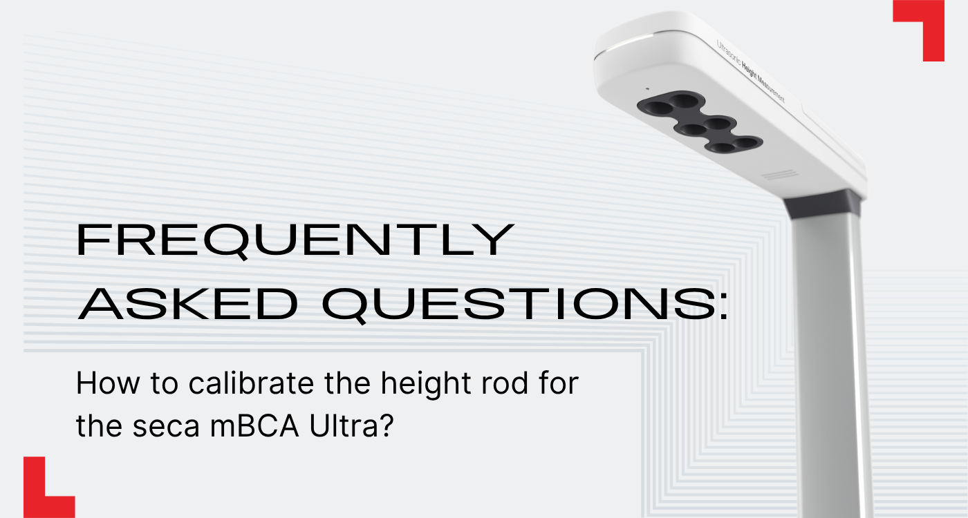 How to calibrate the height rod for the seca mBCA Ultra?