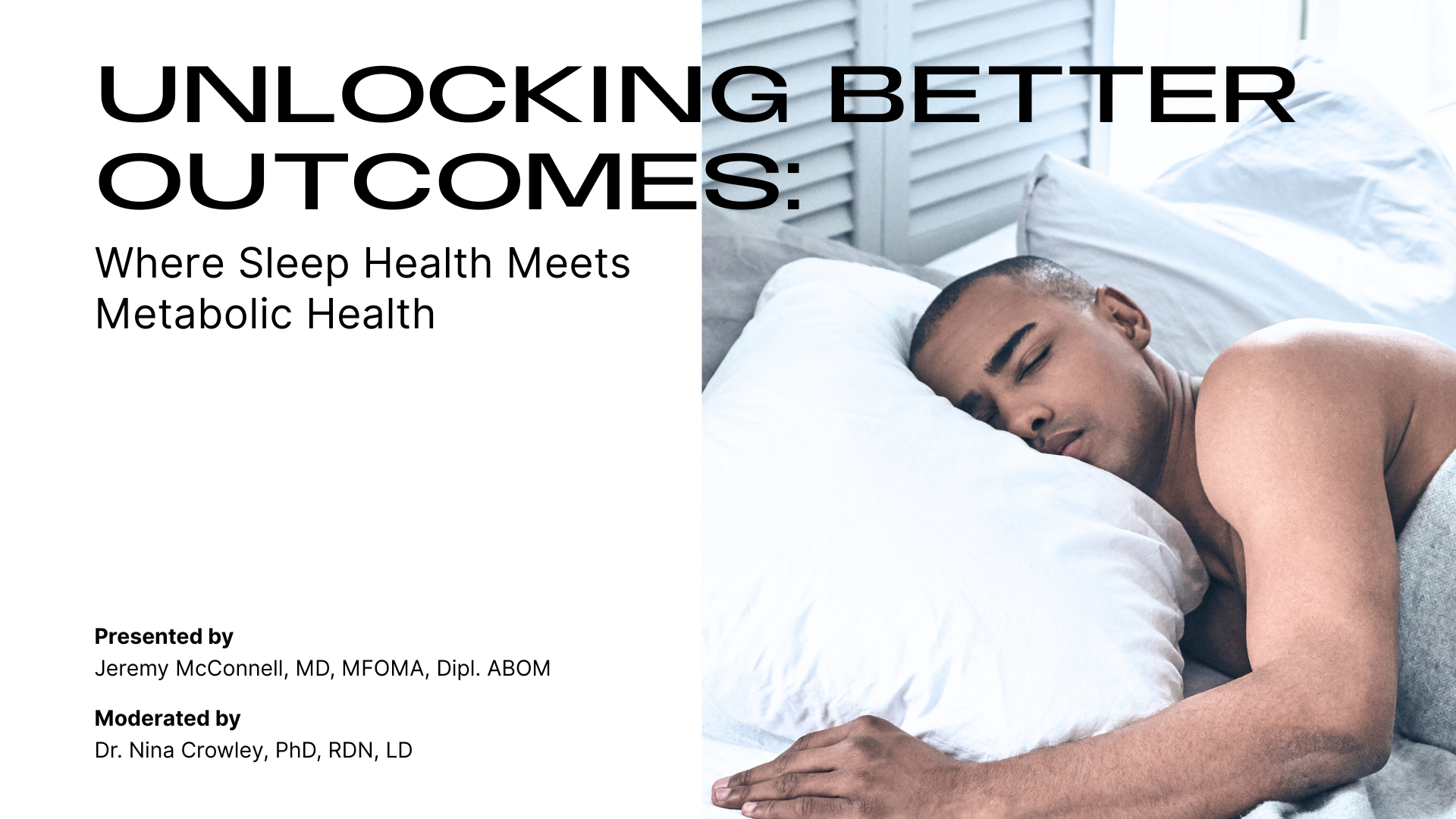 Unlocking Better Outcomes: Where Sleep Health Meets Metabolic Health